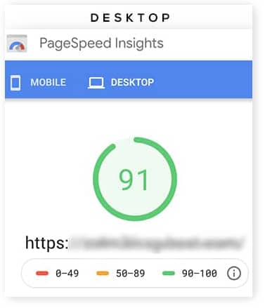 google pagespeed highscore
